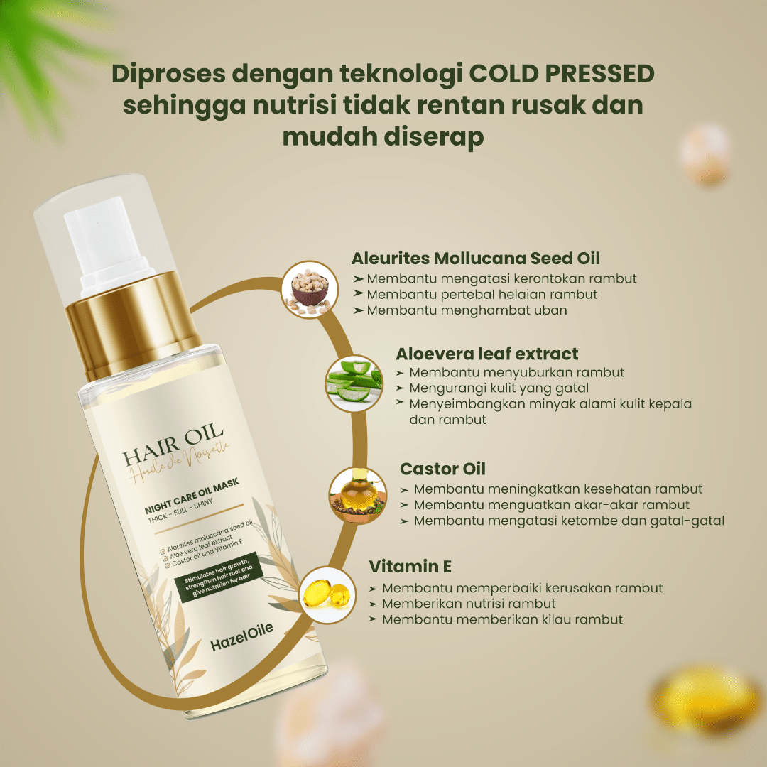 HazelOile Night Care Oil Mask (NCOM) 100ml - Image 2