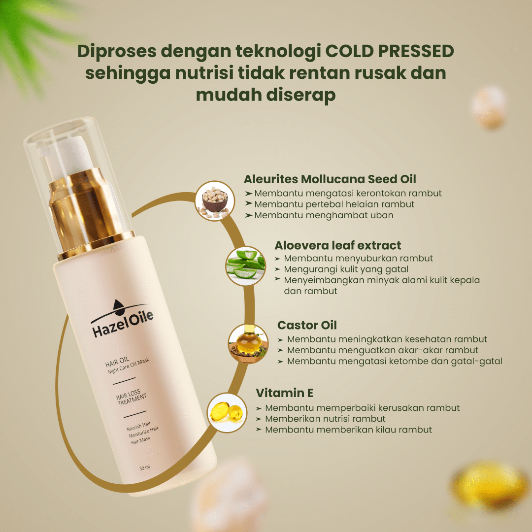 HazelOile Night Care Oil Mask (NCOM) 50ml - Image 2